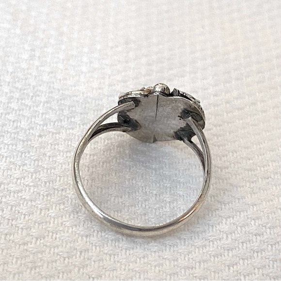 Turquoise and sterling silver ring - Picture 3 of 4